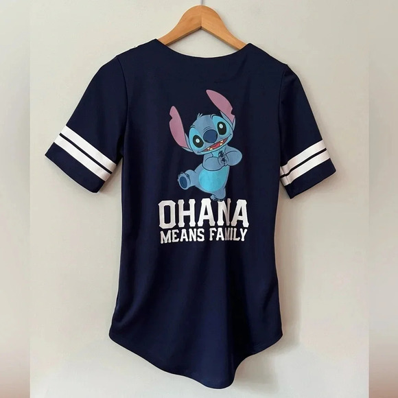 Disney Stitch Baseball Jersey Women’s  Size Small - Picture 1 of 4